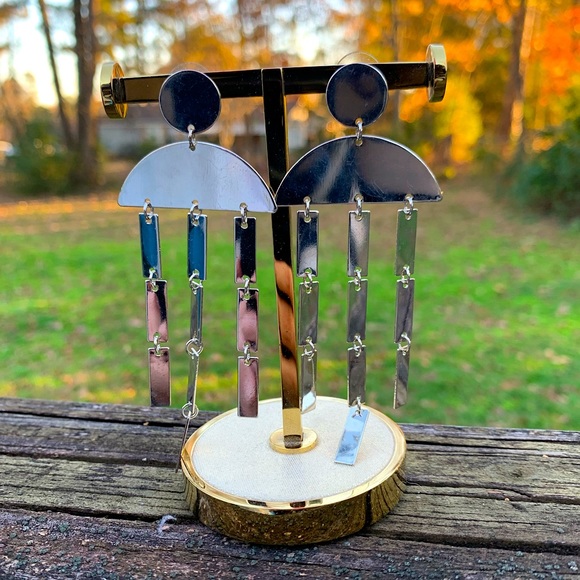Jewelry - Metal Abstract Dangle Earrings